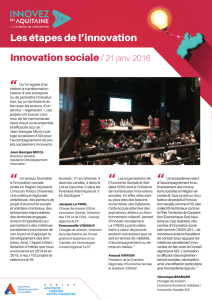 Flyer Étape Innovation Sociale - ADI Nouvelle