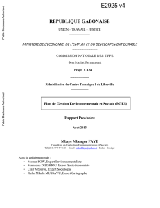 republique gabonaise - World bank documents