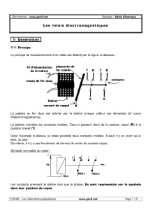 Les relais électromagnétiques