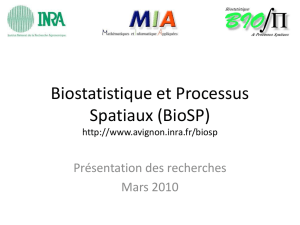 Biostatistique et Processus Spatiaux - GdR MASCOT-NUM