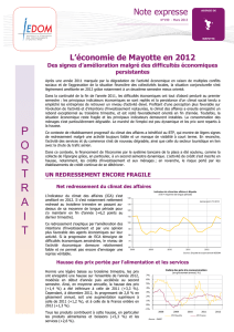 NE199 - L`économie de Mayotte en 2012 - Mars 2013