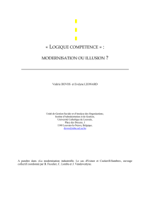 logique competence » : modernisation ou illusion