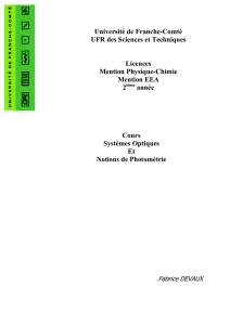 systemes optiques et notions de photometrie