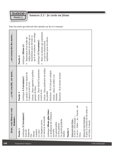 Annexe 2.1 : Je crois en Jésus