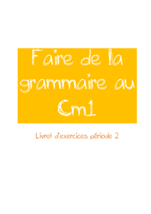 Cm1 - Le Petit Journal des Profs