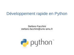 Développement rapide en Python