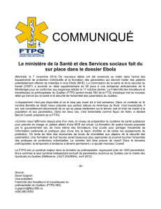20141107 Communiqué FTPQ Suivi CSST Ebola - FTPQ-592