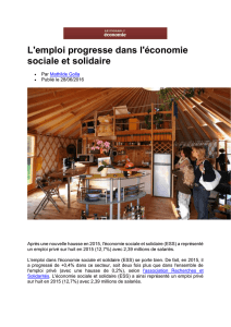 L`emploi progresse dans l`économie sociale et solidaire, Le Figaro