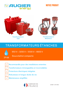 TRANSFORMATEURS ÉTANCHES