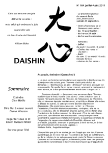 Daishin 164 Eté 2011 - la DEMEURE sans limites