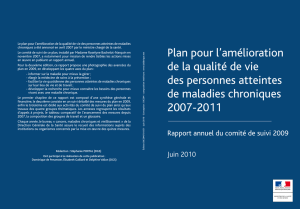 Plan pour l`amélioration de la qualité de vie des personnes
