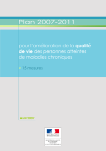 Plan 2007-2011 - Ministère des Affaires sociales et de la Santé