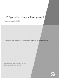HP Quality Center 10.00 Database Best Practices Guide