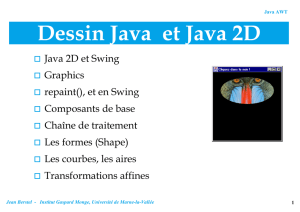 Dessin Java et Java 2D - Institut d`électronique et d`informatique