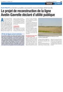 Le projet de reconstruction de la ligne Avelin-Gavrelle déclaré