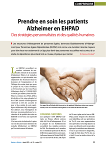 Prendre en soin les patients Alzheimer en ehPAD