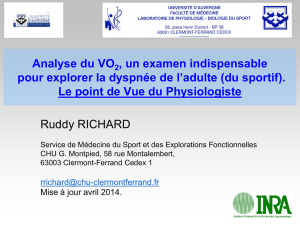 01-Analyse-VO2-Dyspn.. - Club des Cardiologues du Sport
