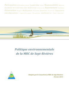 Politique environnementale de la MRC de Sept