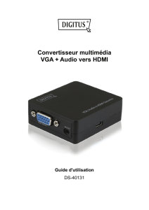 Convertisseur multimédia VGA + Audio vers HDMI