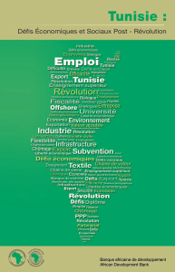 Tunisie - Défis économiques et sociaux post