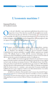 L`économie maritime - Institut Français de la Mer