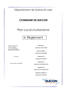 COMMUNE DE MACON Plan Local d`urbanisme