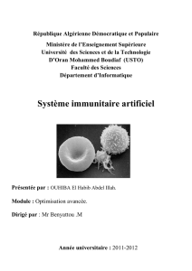 Système immunitaire artificiel