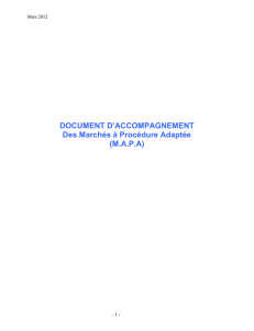 Document d`accompagnement des marchés à procédure adaptée