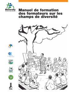 Manuel de formation des formateurs sur les champs de diversité