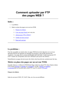 Envoi de fichier par FTP