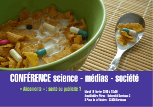 CONFÉRENCE science - médias - société