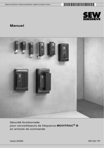 Manuel Sécurité fonctionnelle pour convertisseurs de fréquence