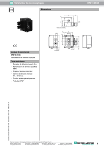 1 Transmetteur de données optiques DAD10-8P/35