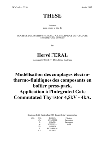 Modélisation des couplages électrothermo