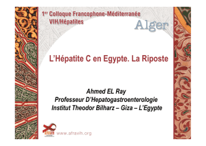 L`hépatite C en Egypte