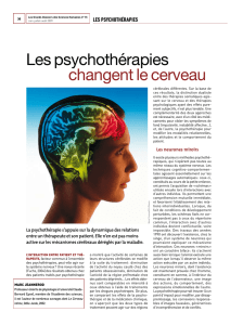Les psychothérapies changent le cerveau
