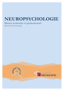 Plaquette Master Neuropsychologie Paris Descartes Com
