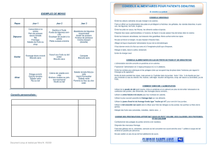 Conseils aux patients dénutris