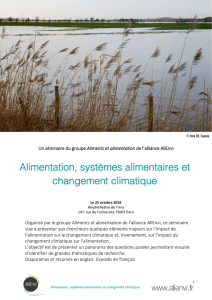 Alimentation et changement climatique_Programme