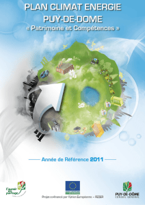 Plan Climat Énergie du Puy-de-Dôme – Bilan des émissions de gaz
