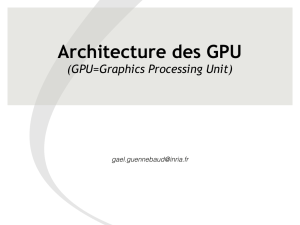 Architecture des GPU
