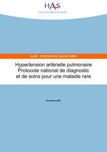 Hypertension artérielle pulmonaire