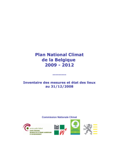 Plan National Climat de la Belgique 2009