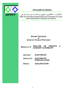 9 analyse de circuits a courant alternatif secteur : electricite