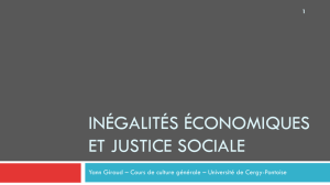 inégalités économiques et justice sociale