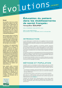 Evolutions 9 - Mars 2008 - Education du patient dans les