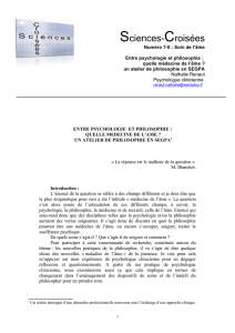 quelle médecine de l`âme ? un atelier de philosophie en SEGPA