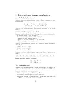1 Introduction au langage mathématique - IMJ-PRG