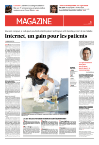 Internet, un gain pour les patients