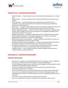 Fireware 11.11 – Nouvelles Fonctionnalités Dimensions 2.1